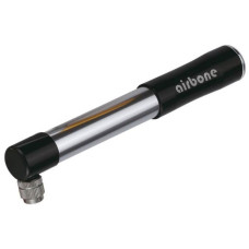 Насос  алюминиевый, 130psi(9атм), L=185мм,  A/V + адаптор F/V. 115г. Чёрный. Инд уп.