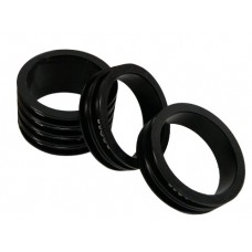 Neco кольцо проставочное 1-1/8"х15мм чёрное, шлифованное, алюминий