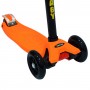 Детский трёхколёсный складной самокат Starbaby SKL-07, цвет оранжевый