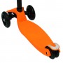 Детский трёхколёсный складной самокат Starbaby SKL-07, цвет оранжевый