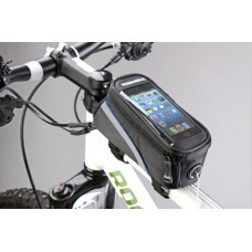 Сумка для велосипеда Mingda сумка на раму l20хh9,5хw9 с отделением для смартфона, окошко 4,8", крепление на липучках, материал 420d влагостойкий