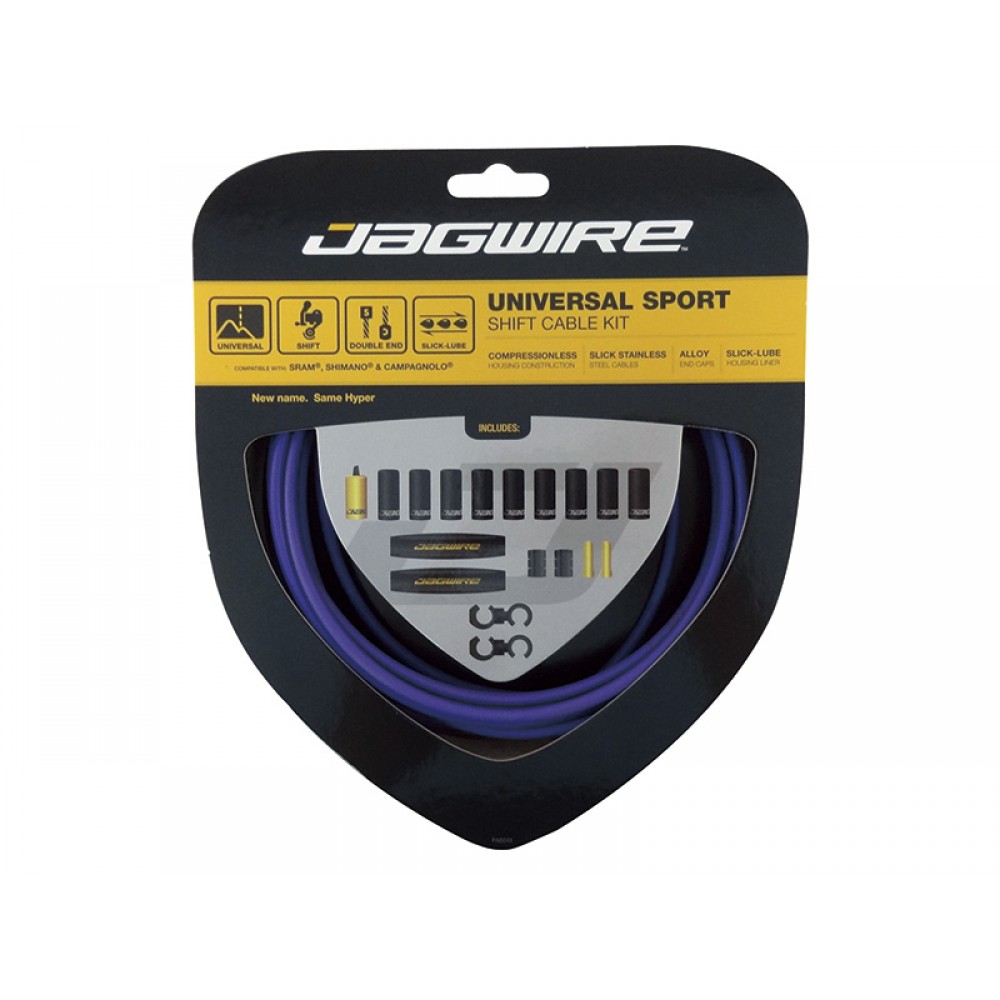 JAGWIRE Тросы с оболочками для переключателей комплект Universal Sport Shift, лиловый